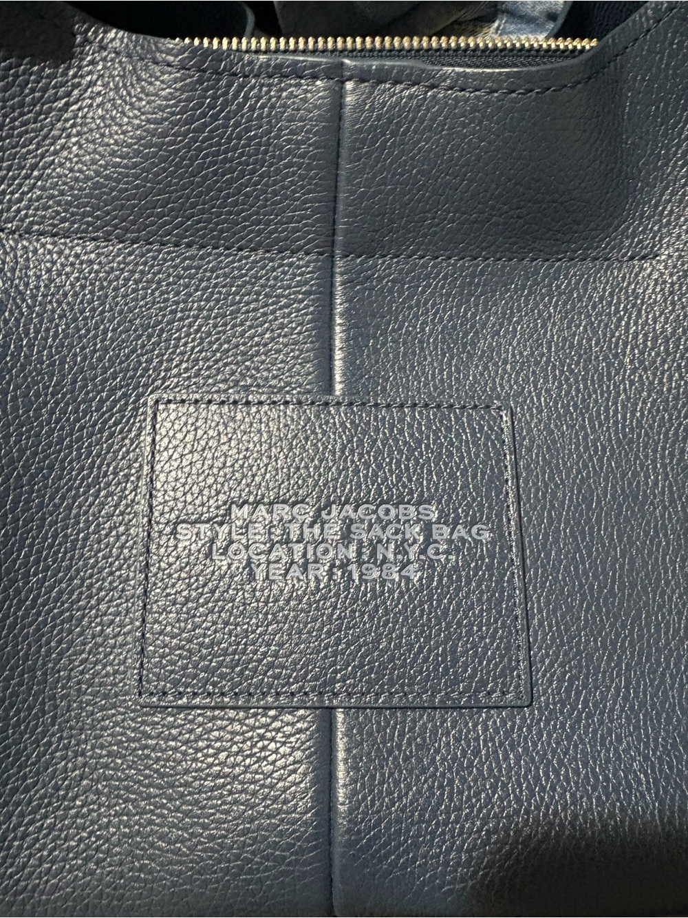 Marc Jacobs Navy Blue The Sack Duffel Bag - Picture 4 of 5